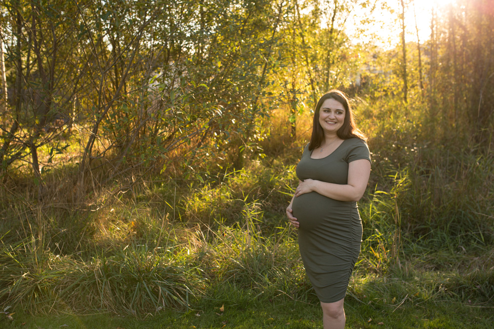 Portland maternity photography sunset